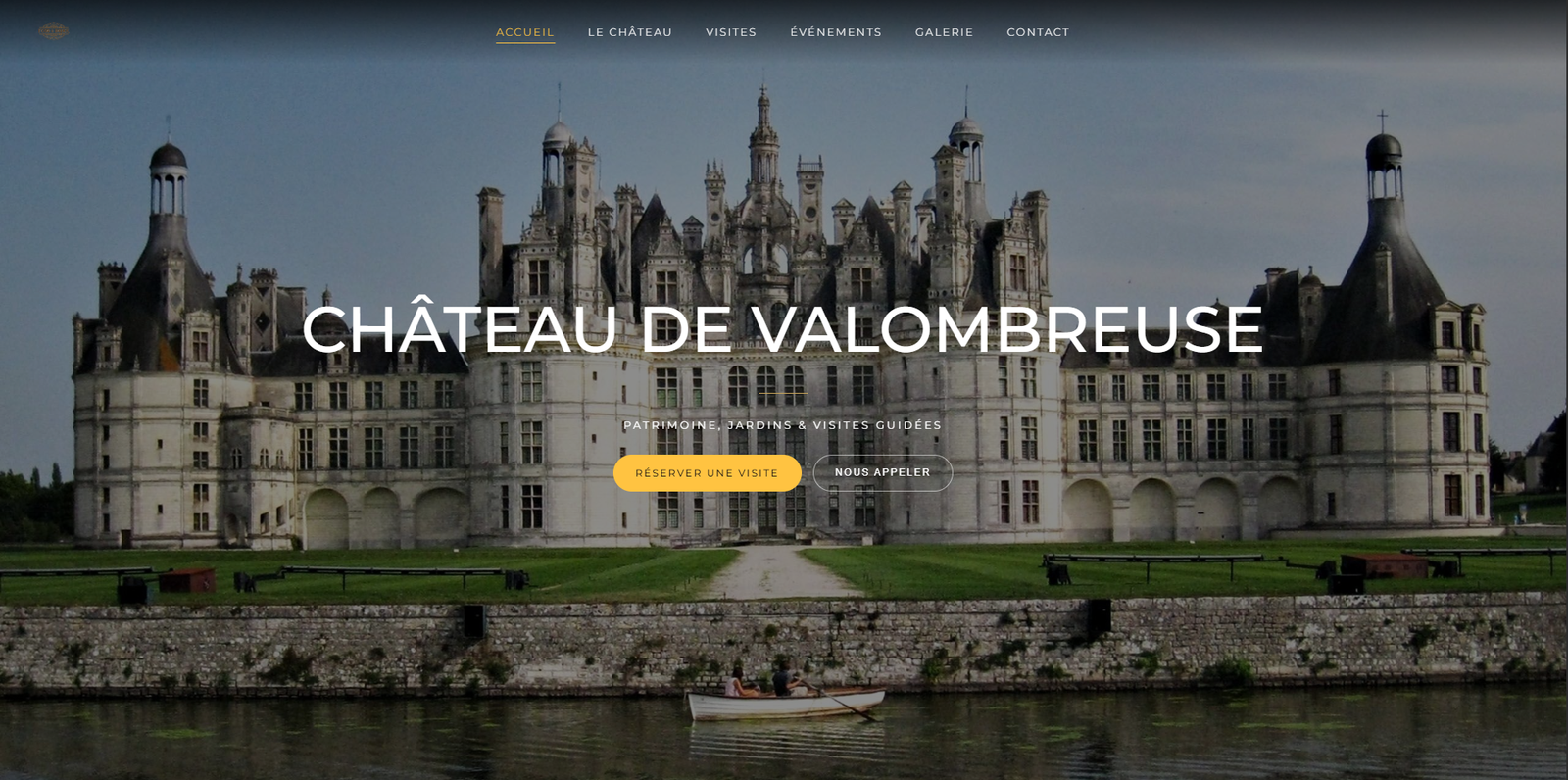 Création site vitrine château événementiel par LUNARX